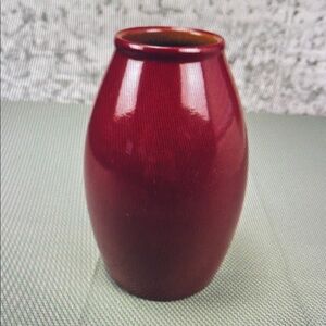 Elegant Red Ceramic Vase